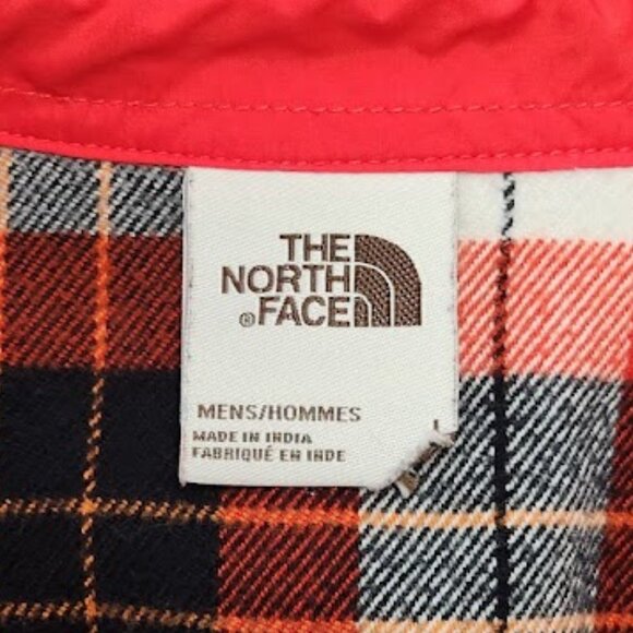 North Face Men's Long Sleeve Flannel Button-Down Shirt Size Large - Picture 5 of 5
